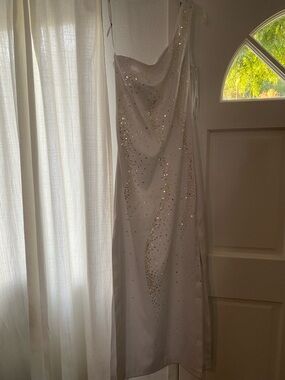 Rampage White Sequin Party Dress